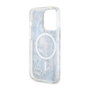 Guess Leopard MagSafe - Etui iPhone 14 Pro (Niebieski) (GUHMP14LHLEOPWB)