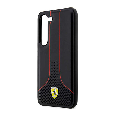 Ferrari Perforated 296P Collection - Etui Samsung Galaxy S23+ (czarny) (FEHCS23MPCSK)