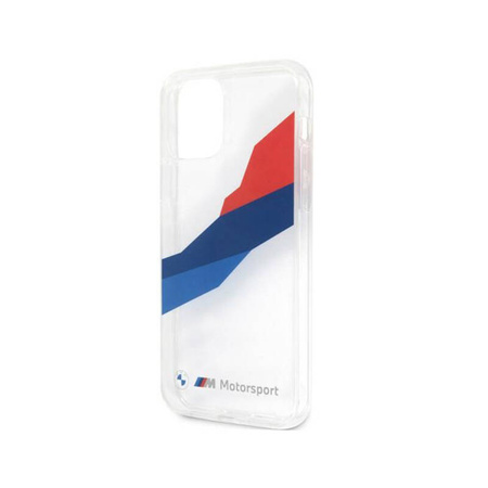 BMW Motorsport Tricolor - Etui iPhone 12 Pro Max (przezroczysty) (BMHCP12LSKTGT)