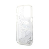 Karl Lagerfeld Liquid Glitter NFT Karl's Head - Etui iPhone 14 Pro (srebrny) (KLHCP14LLNKHCH)