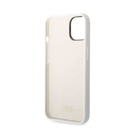 Karl Lagerfeld Silicone NFT Ikonik - Etui iPhone 14 Plus (biały) (KLHCP14MSNIKBCH)