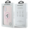 Karl Lagerfeld Silicone Karl & Choupette Ring MagSafe - Etui iPhone 16 Plus (różowy) (KLHMP16MSCMKCRHP)