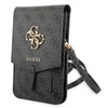 Guess 4G Big Metal Logo Phone Bag – Torba z przegrodą na smartfona (czarny) (GUWBG4GFGR)