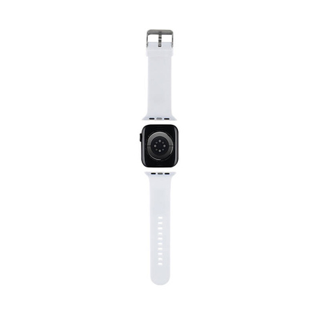 Karl Lagerfeld 3D Rubber Karl Head NFT - Pasek do Apple Watch 38/40/41 mm (biały) (KLAWMSLKNH)
