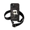 Karl Lagerfeld NFT Monogram Ikonik Patch - Etui iPhone 14 (czarny) (KLHCP14SSTKMK)