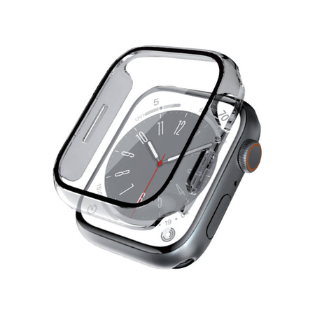 Crong Hybrid Watch Case - Etui ze szkłem Apple Watch 45mm (Clear) (CRG-45HS-CLR)