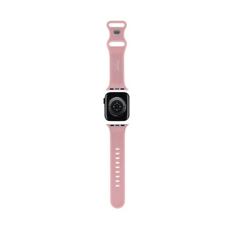 Hello Kitty Silicone Kitty Head - Pasek do Apple Watch 42/44/45/49 mm (różowy) (HKAWLSCHBLP)