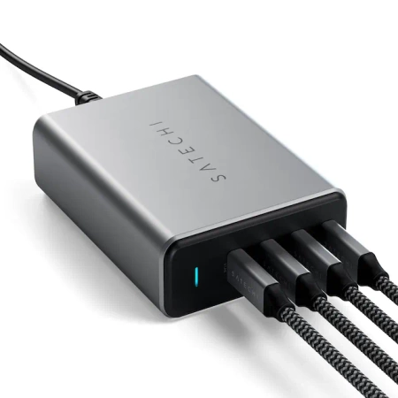 Satechi GaN Charger 165W - ładowarka sieciowa 165W, 4x USB-C - gwiezdna szarość (ST-UC165GM-EU)