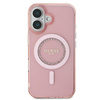 Guess IML Rhinestones MagSafe - Etui iPhone 16 (różowy) (GUHMP16SPFTDTEP)