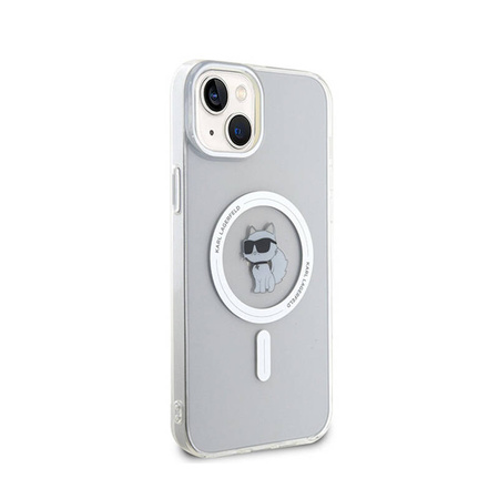 Karl Lagerfeld IML Choupette MagSafe - Etui iPhone 15 Plus (przezroczysty) (KLHMP15MHFCCNOT)