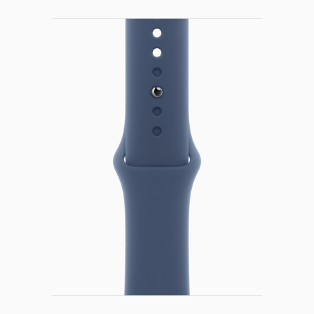 Apple Watch SE GPS 40mm Koperta z aluminium w kolorze srebrnym, pasek sportowy w kolorze denim - M/L (MXED3ET/A)