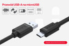 Unitek Mobile Kabel Przewód USB-microUSB 2.0 0,5m (Y-C454GBK)