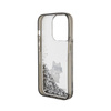 Karl Lagerfeld Liquid Glitter Choupette - Etui iPhone 15 Pro (przezroczysty) (KLHCP15LLKCNSK)