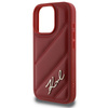 Karl Lagerfeld Quilted Signature - Etui iPhone 16 Pro (czerwony) (KLHCP16LPQDSMGR)