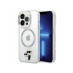 Karl Lagerfeld IML NFT Karl & Choupette MagSafe - Etui iPhone 13 Pro (przezroczysty) (KLHMP13LHNKCIT)