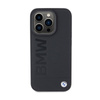 BMW Leather Hot Stamp MagSafe - Etui iPhone 15 Pro (Czarny) (BMHMP15LSLLBK)