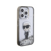 Karl Lagerfeld Liquid Glitter Ikonik - Etui iPhone 15 Pro Max (przezroczysty) (KLHCP15XLKKNSK)
