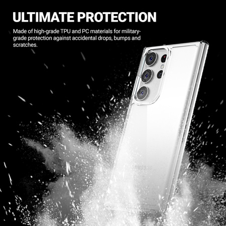 Crong Crystal Shield Cover - Etui Samsung Galaxy S23 Ultra (przezroczysty) (CRG-CSHC-SGS23U-TRS)