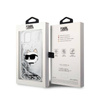 Karl Lagerfeld Liquid Glitter NFT Choupette Head - Etui iPhone 14 Plus (srebrny) (KLHCP14MLNCHCS)