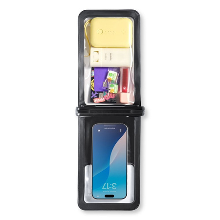 Spigen A603 Universal Waterproof Case - Etui wodoodporne do smartfonów do 6.9" (Black) (ACS09745)