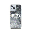 DKNY Liquid Glitter Big Logo - Etui iPhone 15 / 14 / 13 (czarny) (DKHCP15SLBNAEK)