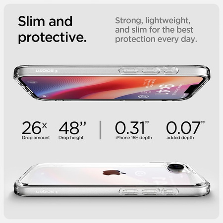 Spigen Ultra Hybrid - Etui do iPhone 16e (Przezroczysty) (ACS09160)