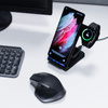 Crong - Zestaw ładowarka GaN PD 35W plus ładowarka bezprzewodowa PowerSpot Pivot Stand 3w1 do iPhone, Samsung & Android (CRG-POWER-BUNDLE1)