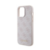 Guess 4G Metal Gold Logo - Etui iPhone 15 Pro Max (różowy) (GUHCP15XG4GFPI)