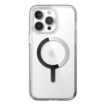 Speck Presidio Perfect-Clear MagSafe - Etui iPhone 15 Pro Max (Clear / Chrome Finish / Serene Silver) (150571-3240)