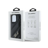 Karl Lagerfeld Diagonal Quilted Script - Etui iPhone 15 Pro Max (czarny) (KLHCP15XPQDSMGK)