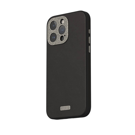 Moshi Napa MagSafe - Skórzane etui iPhone 15 Pro (Midnight Black) (99MO231103)