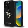 Guess Grained Big 4G Logo Small Classic Logo - Etui do iPhone 16 Pro (czarny) (GUHCP16LPGT4MBK)