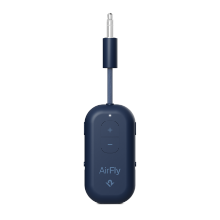 Twelve South AirFly Pro 2 - adapter Bluetooth do wejścia 3,5mm jack kompatybilny z AirPods i innymi słuchawkami Bluetooth, do 2 par słuchawek jednocześnie oraz z AUX IN (coastal) (TS-2512)