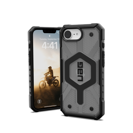 UAG Pathfinder Clear Magsafe - obudowa ochronna do iPhone 16e kompatybilna z MagSafe (ash) (114498113131)