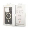Guess 4G MagSafe - Etui iPhone 15 Pro (czarny) (GUHMP15LH4STK)