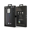 BMW Quilted Tricolor MagSafe - Etui iPhone 15 Pro (czarny) (BMHMP15L22PVTK)