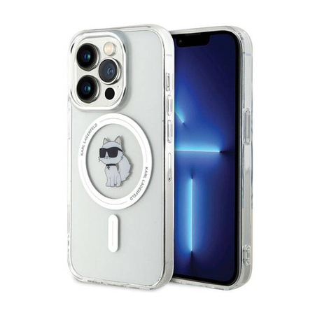Karl Lagerfeld IML Choupette MagSafe - Etui iPhone 13 Pro Max (przezroczysty) (KLHMP13XHFCCNOT)