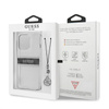 Guess 4G Stripe Grey Charm - Etui iPhone 13 Pro (przezroczysty) (GUHCP13LKB4GGR)
