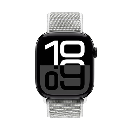 Crong Nylon - Pasek sportowy do Apple Watch 44/45/46/49 mm (Silver Grey) (CRG44NLBSHL)