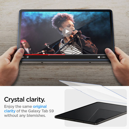 Spigen GLAS.TR EZ FIT - Szkło hartowane do Samsung Galaxy Tab S9 11" (Przezroczysty) (AGL07000)