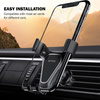 Crong Gravity Auto-Clip Car Holder - Uchwyt samochodowy grawitacyjny do telefonu 4,7”- 6,5” (czarny) (CRG-CH4-BLK)