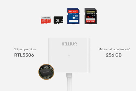 Unitek czytnik kart SD microSD USB 3.1 (Y-9321)