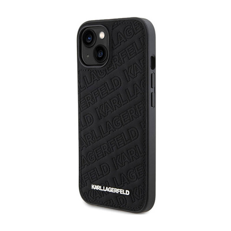 Karl Lagerfeld Quilted K Pattern - Etui iPhone 15 Plus (czarny) (KLHCP15MPQKPMK)