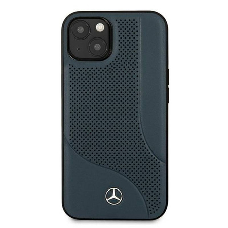 Mercedes Leather Perforated Area - Etui iPhone 13 mini (granatowy) (MEHCP13SCDONA)