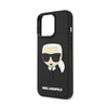 Karl Lagerfeld 3D Rubber Karl's Head - Etui iPhone 13 Pro (czarny) (KLHCP13LKH3DBK)