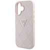 Guess Hot Stamp 4G Pattern Triangle Metal Logo - Etui do iPhone 16 (różowy) (GUHCP16SPGP4STRP)