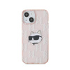 Karl Lagerfeld IML Choupette Head & Monogram - Etui iPhone 15 / 14 / 13 (różowy) (KLHCP15SHKLPCHP)