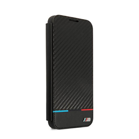 BMW Booktype M Collection Triangles - Etui Samsung Galaxy S22+ (czarny) (BMBKS22MPUCARTCBK)