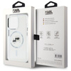 Karl Lagerfeld IML Metal Karl & Choupette Head MagSafe - Etui iPhone 15 Pro Max (biały) (KLHMP15XHLSKCH)