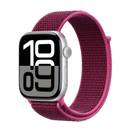 Crong Nylon - Pasek sportowy do Apple Watch 38/40/41/42 mm (Magenta Fusion) (CRG40NLBDFR)